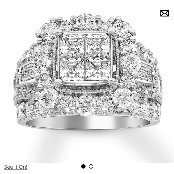 4ct Engagement Zales ring - Picture 1 of 5